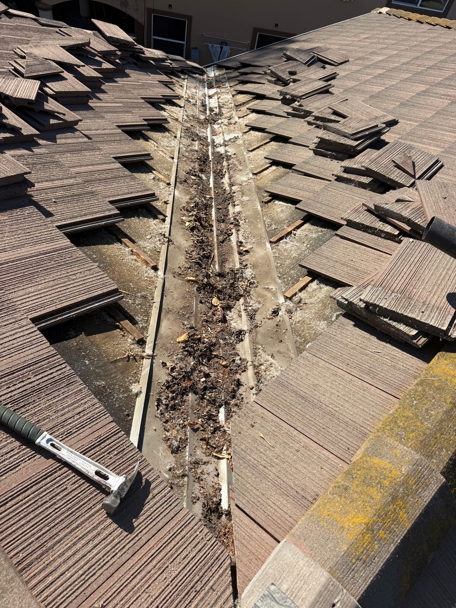 What a Clogged Roof Valley Actually Looks Like image